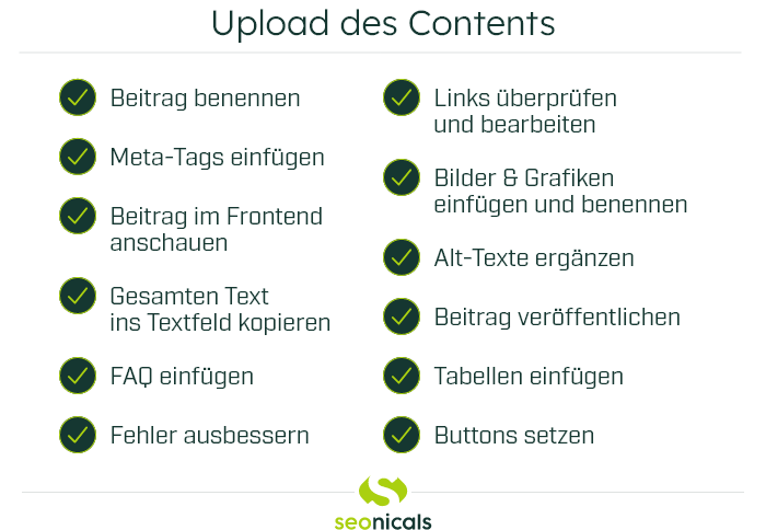 Grafik: Upload von Content