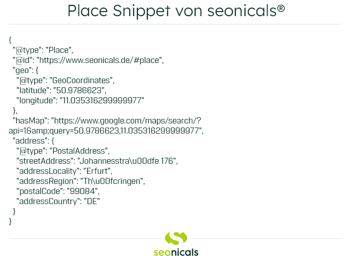 Place Snippet von seonicals