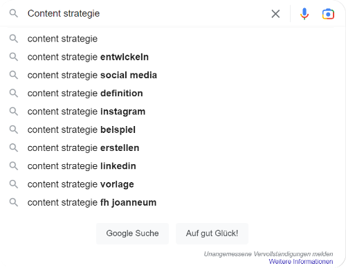 Google suggest